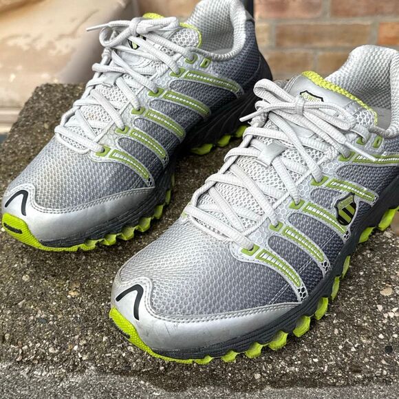 K-Swiss Tubes Run 100 Men’s Running Shoes Grey Lime Green size 9.5 - Picture 5 of 12